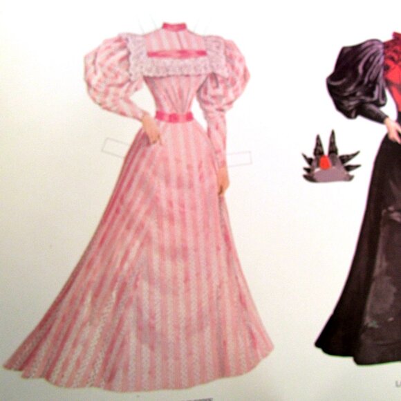 PAPER DOLLS, 1890s ANTIQUE FASHION GIBSON GIRL COSTUMES, UNCUT DOVER MUSEUM BOOK - Picture 8 of 9